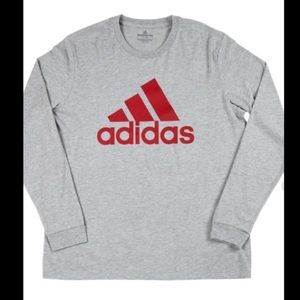 Mens Adidas Badge of Sport Long Sleeve Tee 2X